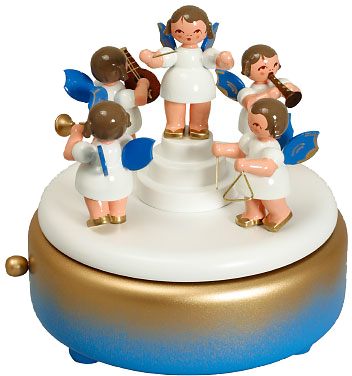 Spieldose Engel blau Spieldose Engel blau