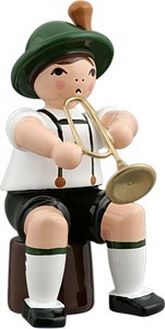 Bayernmusikant mit Jazztrompete