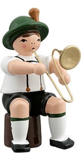 Bayernmusikant mit Posaune