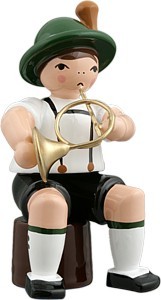 Bayernmusikant mit Waldhorn Bayernmusikant mit Waldhorn