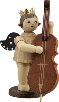 Engel mit Kontrabass Natur Engel mit Kontrabass Natur