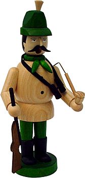 Räuchermann Jäger mit grünem Hut Räuchermann Jäger mit grünem Hut