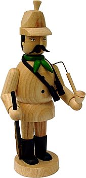 Räuchermann Jäger mit naturfarbenem Hut Räuchermann Jäger mit naturfarbenem Hut