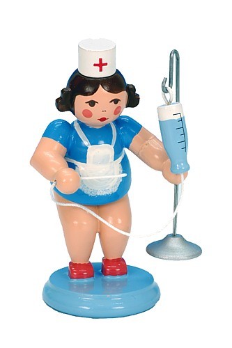 Krankenschwester mit Tropf Krankenschwester mit Tropf
