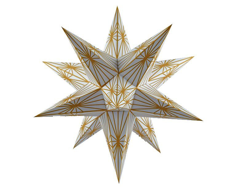 Adventsstern goldene Linien 2 Adventsstern goldene Linien 2