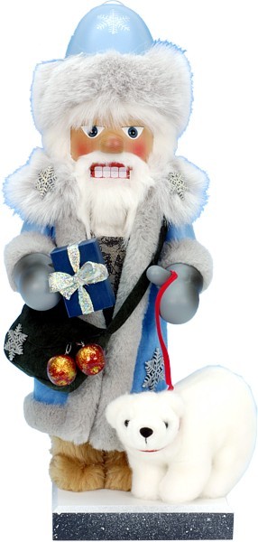 Nussknacker Väterchen Frost mit Eisbär Nussknacker Väterchen Frost mit Eisbär