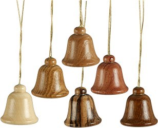 Osterschmuck 6teilig / Glocken natur Osterschmuck 6teilig / Glocken natur