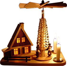 Lichterhaus-Pyramide - Kerzen