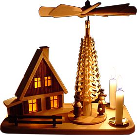 Lichterhaus-Pyramide - Kerzen Lichterhaus-Pyramide - Kerzen