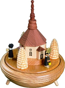 Spieldose Kurrende mit Seiffener Kirche Spieldose Kurrende mit Seiffener Kirche