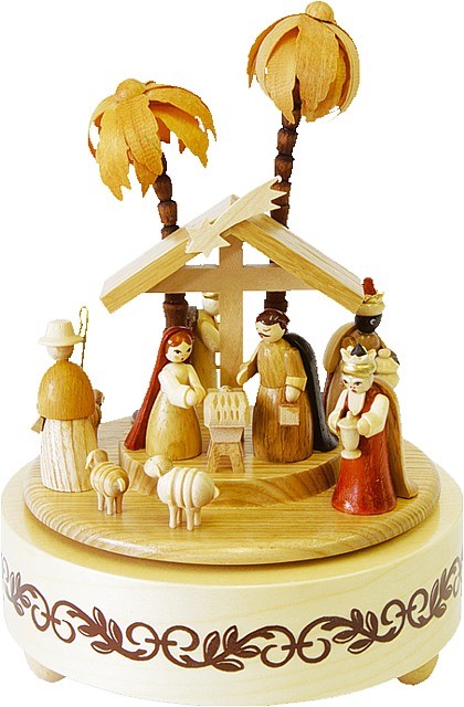 Spieldose Christi Geburt, natur Spieldose Christi Geburt, natur