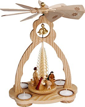 Glockenpyramide für Teelichte, Christi Geburt Glockenpyramide für Teelichte, Christi Geburt