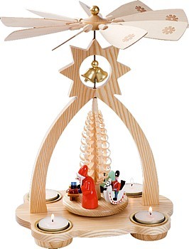 Glockenpyramide für Teelichte, Bescherung Glockenpyramide für Teelichte, Bescherung