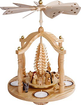 Teelichtpyramide Christi Geburt Teelichtpyramide Christi Geburt