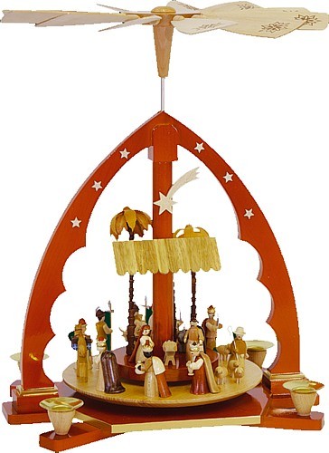 Weihnachtspyramide Christi Geburt, natur Weihnachtspyramide Christi Geburt, natur