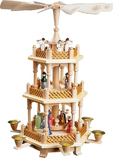 Weihnachtspyramide Christi Geburt, bunt Weihnachtspyramide Christi Geburt, bunt