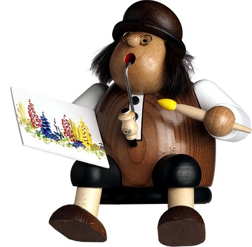 Räuchermännchen Kantenhocker Kunstmaler Räuchermännchen Kantenhocker Kunstmaler