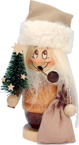 Räuchermännchen Miniwichtel Weihnachtsmann mit Baum Räuchermännchen Miniwichtel Weihnachtsmann mit Baum
