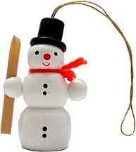 Schneemann mit Ski Schneemann mit Ski