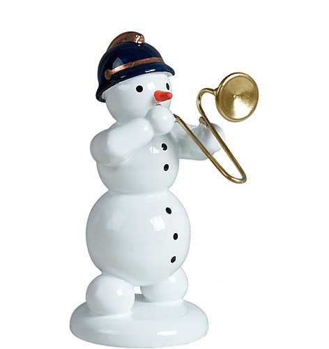 Schneemann mit Posaune Schneemann mit Posaune