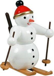 Schneemann Biathlet