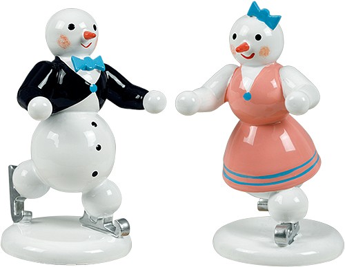 Schneemann Eiskunstlaufpaar Schneemann Eiskunstlaufpaar