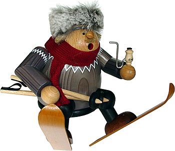 Kantenhocker Skifahrer Kantenhocker Skifahrer