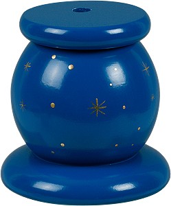 Sockel für Kantenhockerengel blau handgemalt Sockel für Kantenhockerengel blau handgemalt