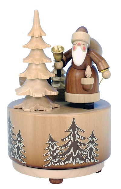 Spieldose Weihnachtsmann Natur Spieldose Weihnachtsmann Natur