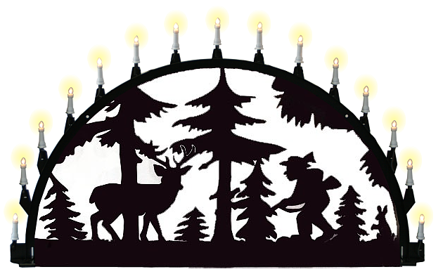 Außenschwibbogen aus Metall, Motiv - Jäger und Hirsch - 1,50 x 0,75 m Außenschwibbogen aus Metall, Motiv - Jäger und Hirsch - 1,50 x 0,75 m