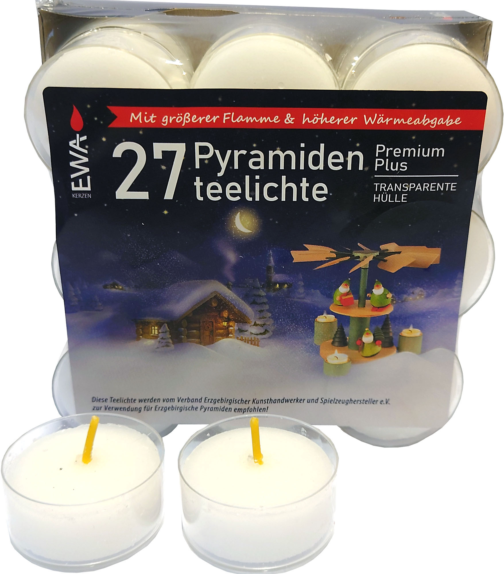 27 Pyramidenteelichte Premium Plus 27 Pyramidenteelichte Premium Plus