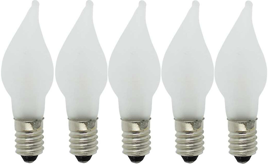 Flammkerzen, 16V, matt, 5 Stück,