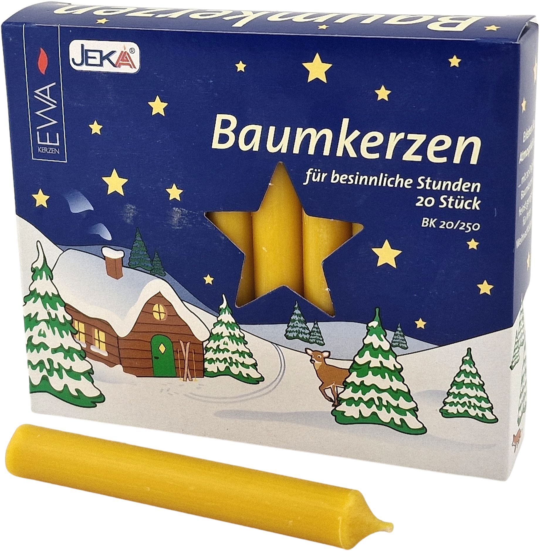 Baumkerzen - 13 mm, natur
