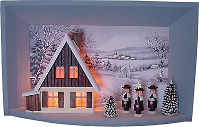 Wandbild elektr. beleuchtet mit Kurrende Wandbild elektr. beleuchtet mit Kurrende