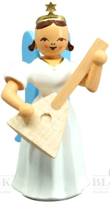 Langrockengel mit Balalaika, farbig