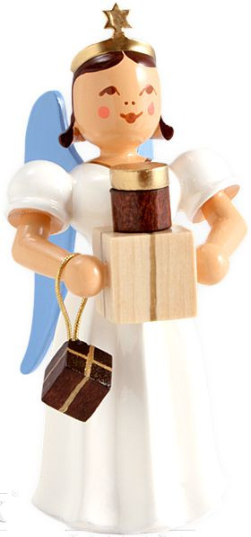 Langrockengel mit Geschenke, farbig