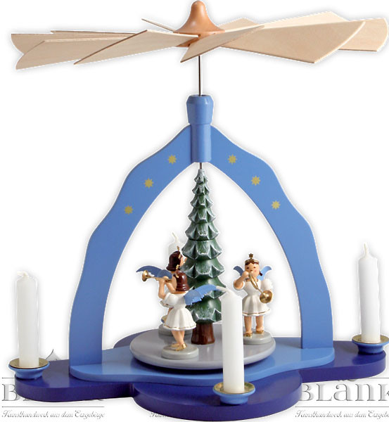 Pyramide mit 3 Engeln, farbig Pyramide mit 3 Engeln, farbig