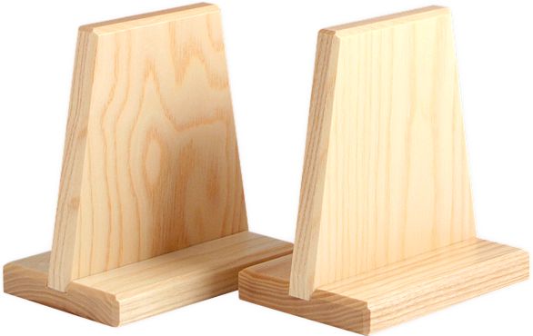Unterbauteile für Schwibbogen, 1 Paar - natur