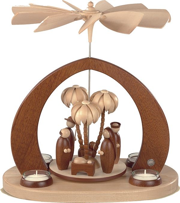 Moderne Bogenpyramide Christi Geburt natur Moderne Bogenpyramide Christi Geburt natur