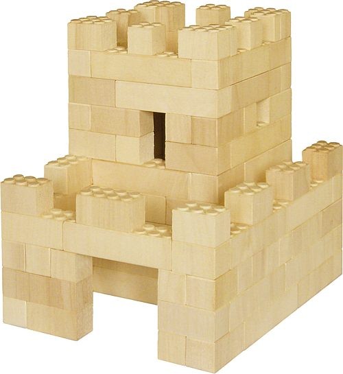 Bausatz für Burg Liebenstein<br> - der Holzbaustein mit dem Klick - Bausatz für Burg Liebenstein<br> - der Holzbaustein mit dem Klick -