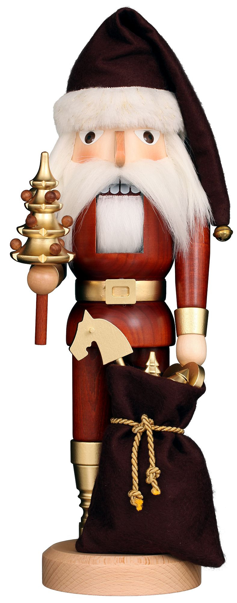 Nussknacker Weihnachtsmann natur-gold Nussknacker Weihnachtsmann natur-gold