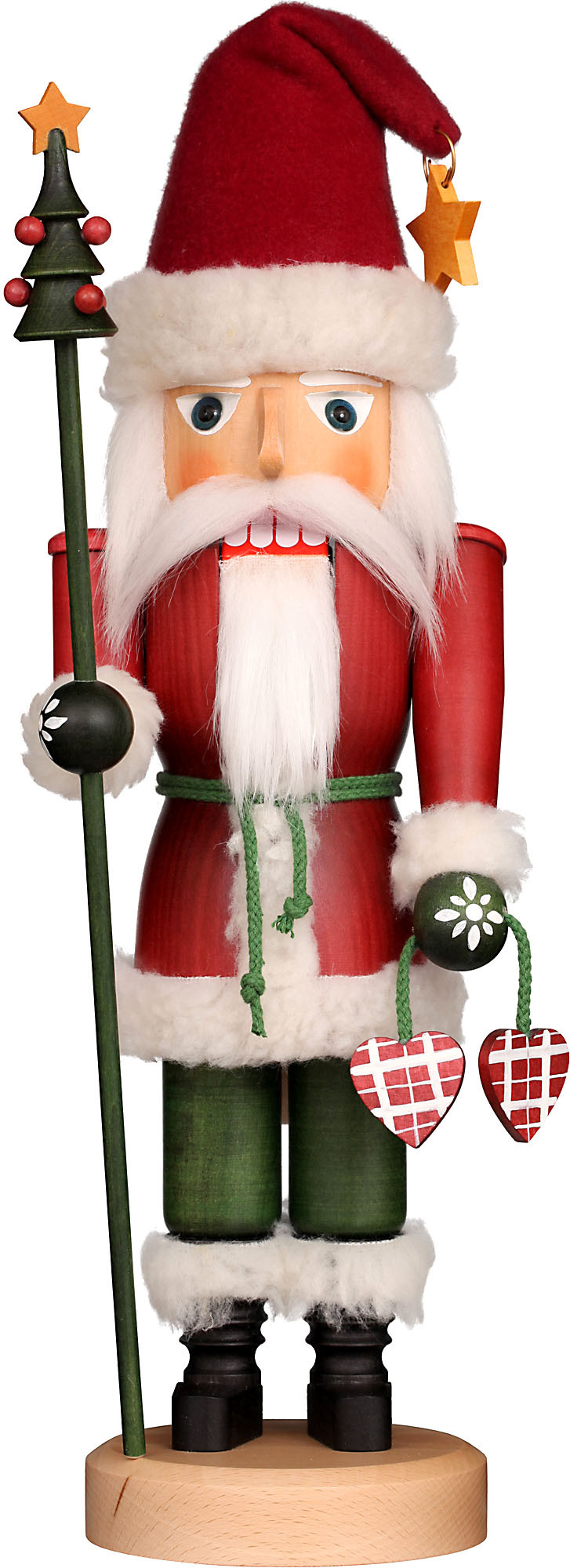 Nussknacker Weihnachtsmann - nostalgie, lasiert