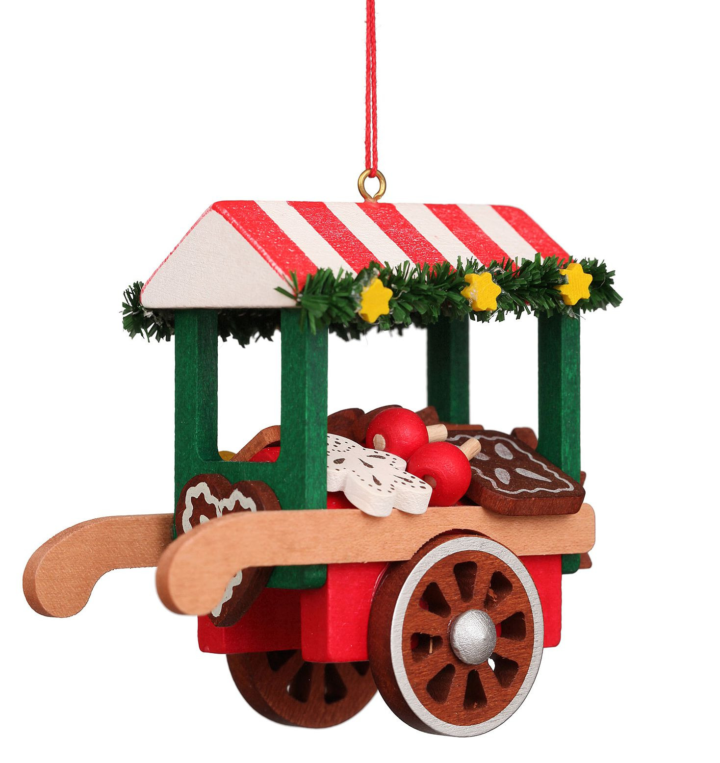 Baumbehang Marktwagen mit Lebkuchen 