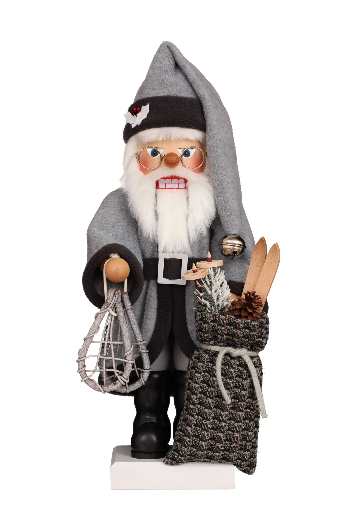 Nußknacker Grauer Weihnachtsmann