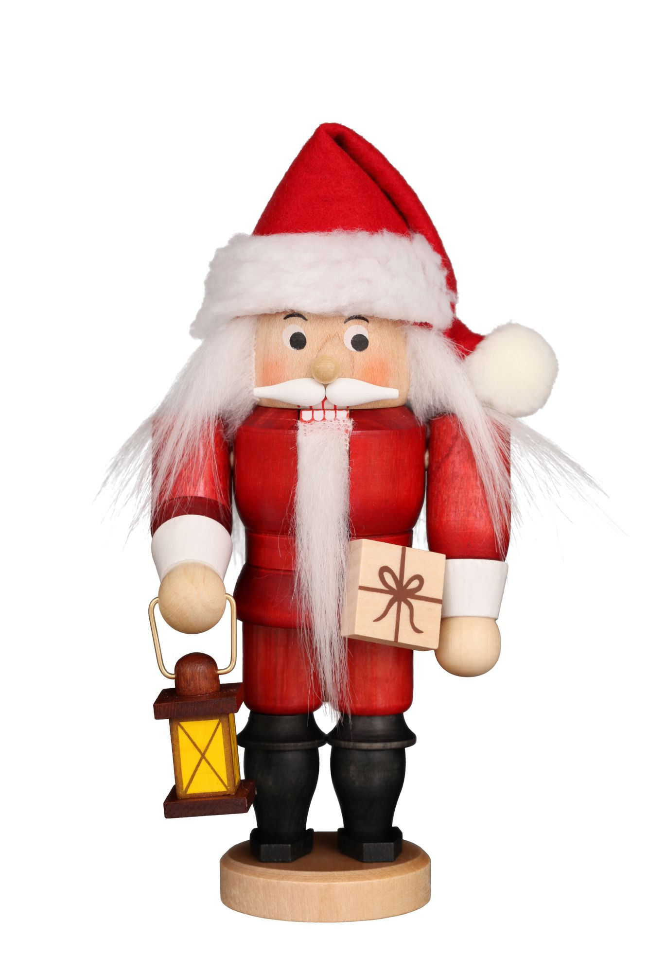 Nußknacker Weihnachtsmann, dunkelrot