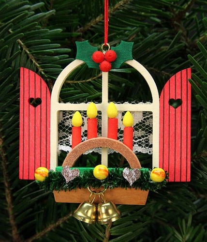Baumbehang Adventsfenster mit Schwibbogen Baumbehang Adventsfenster mit Schwibbogen