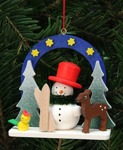 Baumbehang Sternenhimmel mit Schneemann Baumbehang Sternenhimmel mit Schneemann