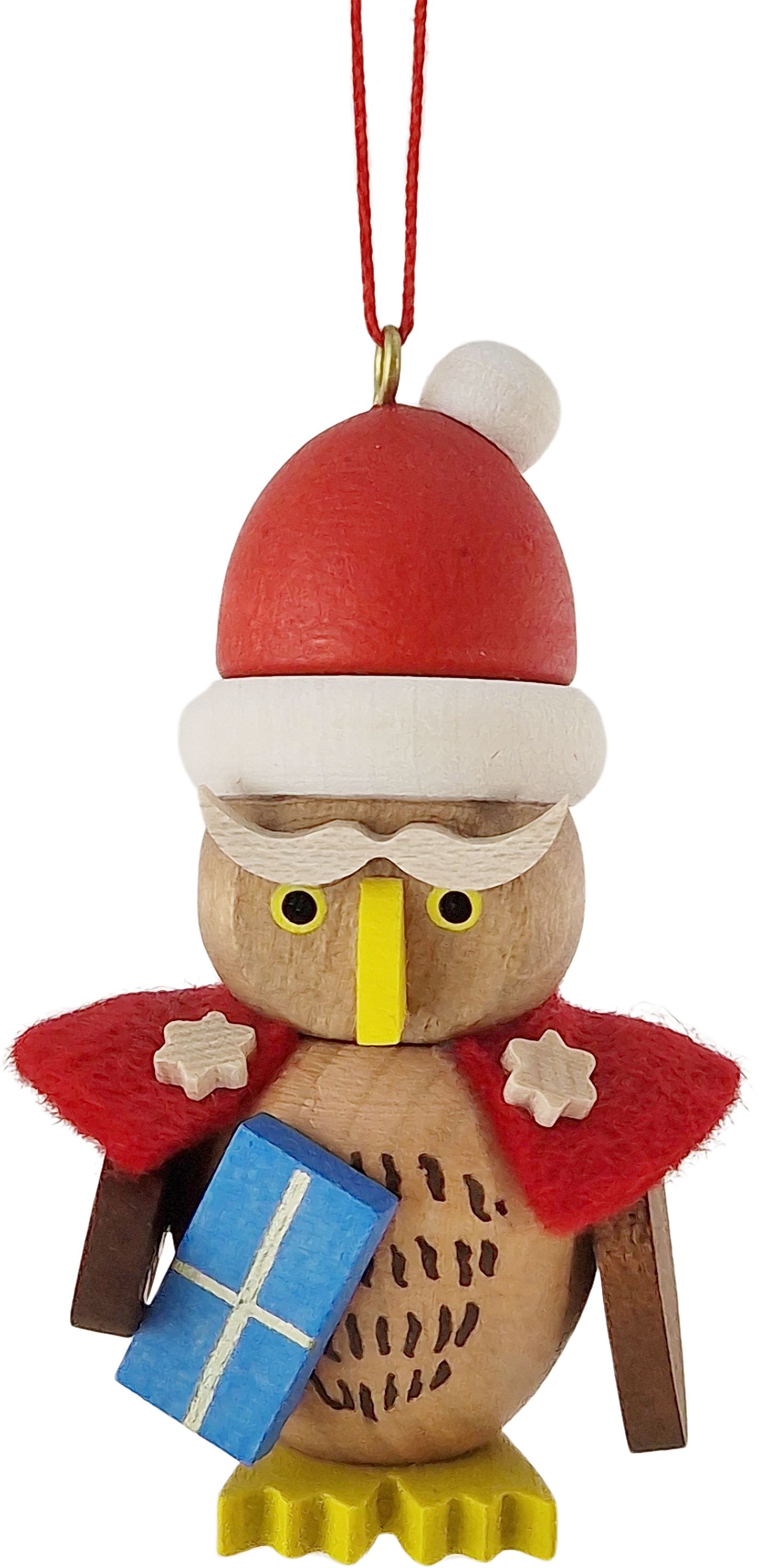 Baumbehang Eule Weihnachtsmann