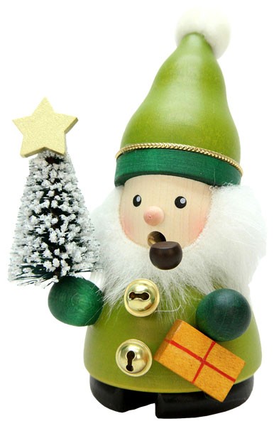 Räuchermännchen Weihnachtsmann grün Räuchermännchen Weihnachtsmann grün