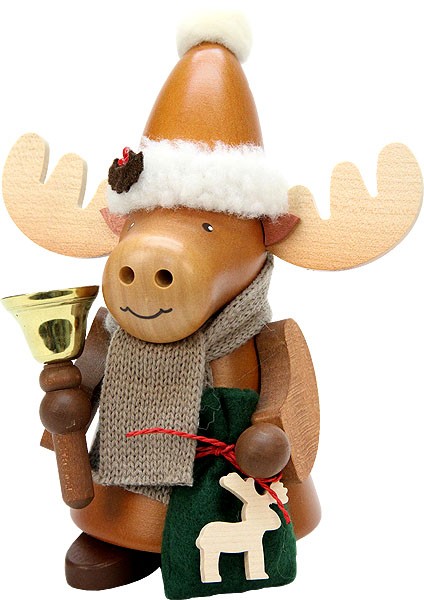 Räuchermann Elch Weihnachtsmann natur Räuchermann Elch Weihnachtsmann natur